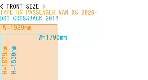 #TYPE HG PASSENGER VAN XS 2020- + DS3 CROSSBACK 2018-
